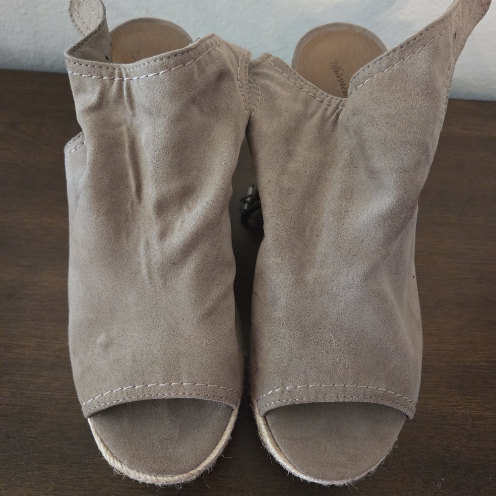 Target Women's Taupe Open-Toe Mules